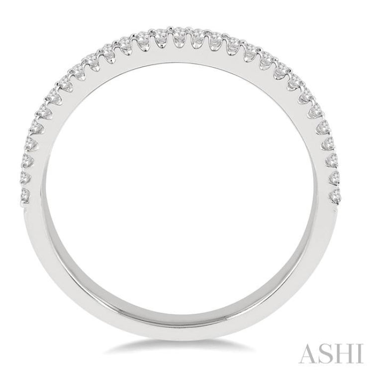 1/3 Ctw Round Diamond Wedding Band in 14K White Gold
