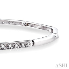 1/4 Ctw Single Cut Diamond Bracelet in 10K White Gold