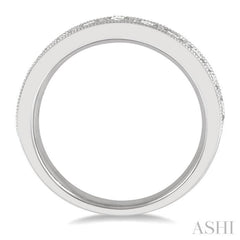 1.00 ctw Round Cut Diamond Wedding Band in 14K White Gold