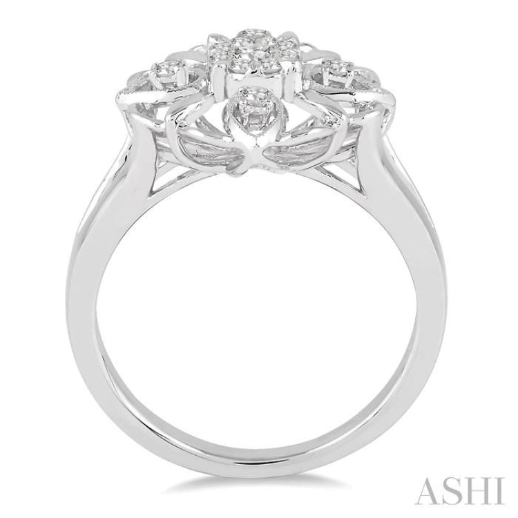 1/4 Ctw Diamond Lovebright Ring in 14K White Gold