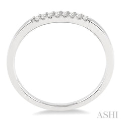 1/20 Ctw Round Cut Diamond Wedding Band in 14K White Gold