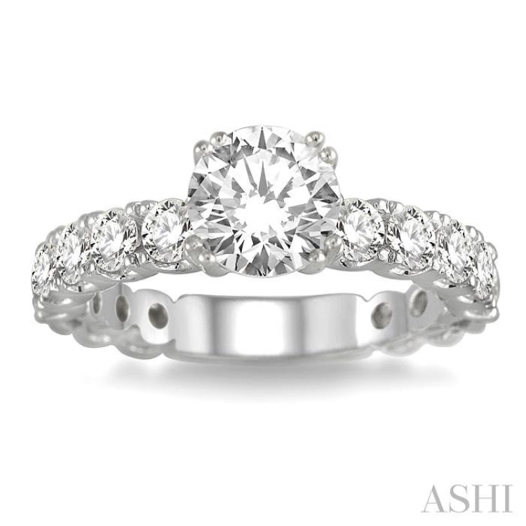 1.00 ctw Diamond Semi-Mount Engagement Ring in 14K White Gold