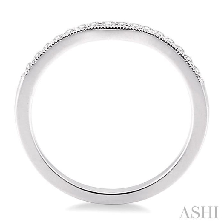 1/5 ctw Round Cut Diamond Matching Wedding Band in 14K White Gold