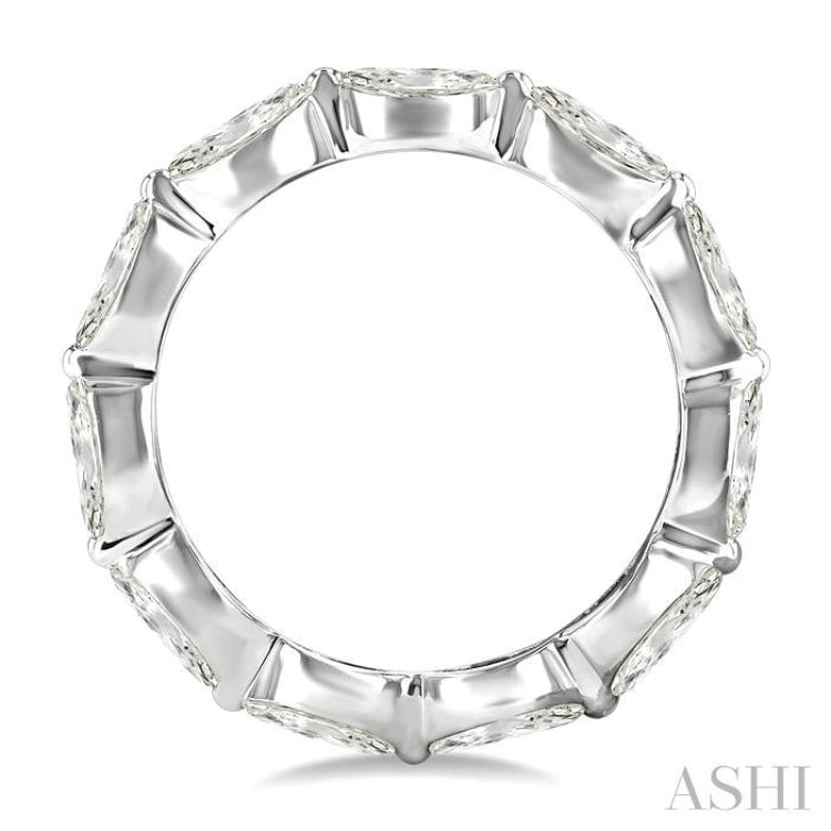 2 Ctw East-West Set Marquise Cut Diamond Eternity Wedding Band in 14K White Gold